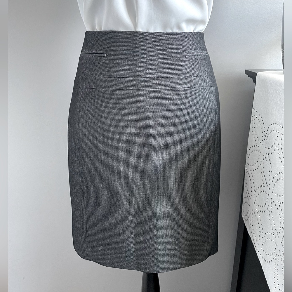 Express Charcoal Gray Pencil Skirt